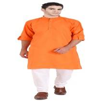 Men's combo Orange Kurta Pazama 