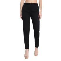 Women's Black Rayon Laycra  Pant