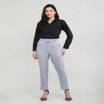 Women's  Gray Formal Pant