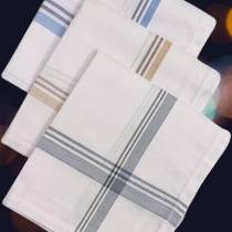 combo  Men's White Handkerchief 3Pcs Set