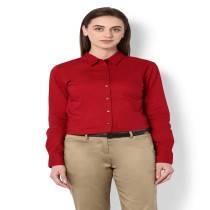 Women's Red formal Shirt